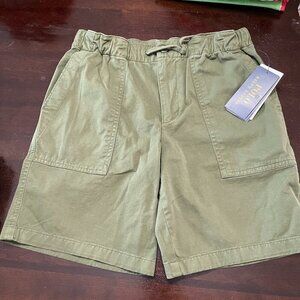Polo Ralph Lauren Shorts Elastic Waist Prep Olive Green New Size 12
